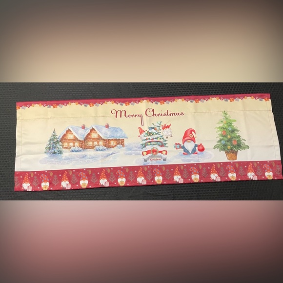 Short Table Runner 52” W X 18” H Christmas Coffee Table Runner New - Picture 4 of 11